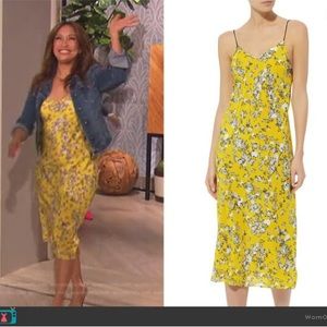 Rag & Bone Astrid Garden Slip Dress Yellow Floral Size 8
